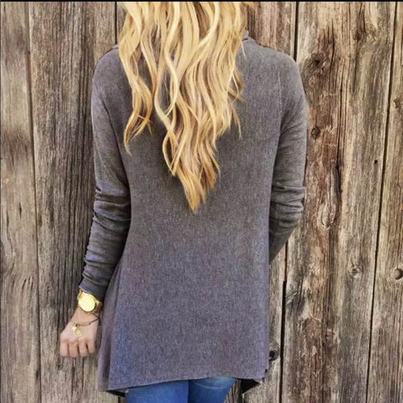 Front Wrap Fringed Tunic - Picture 2 of 2